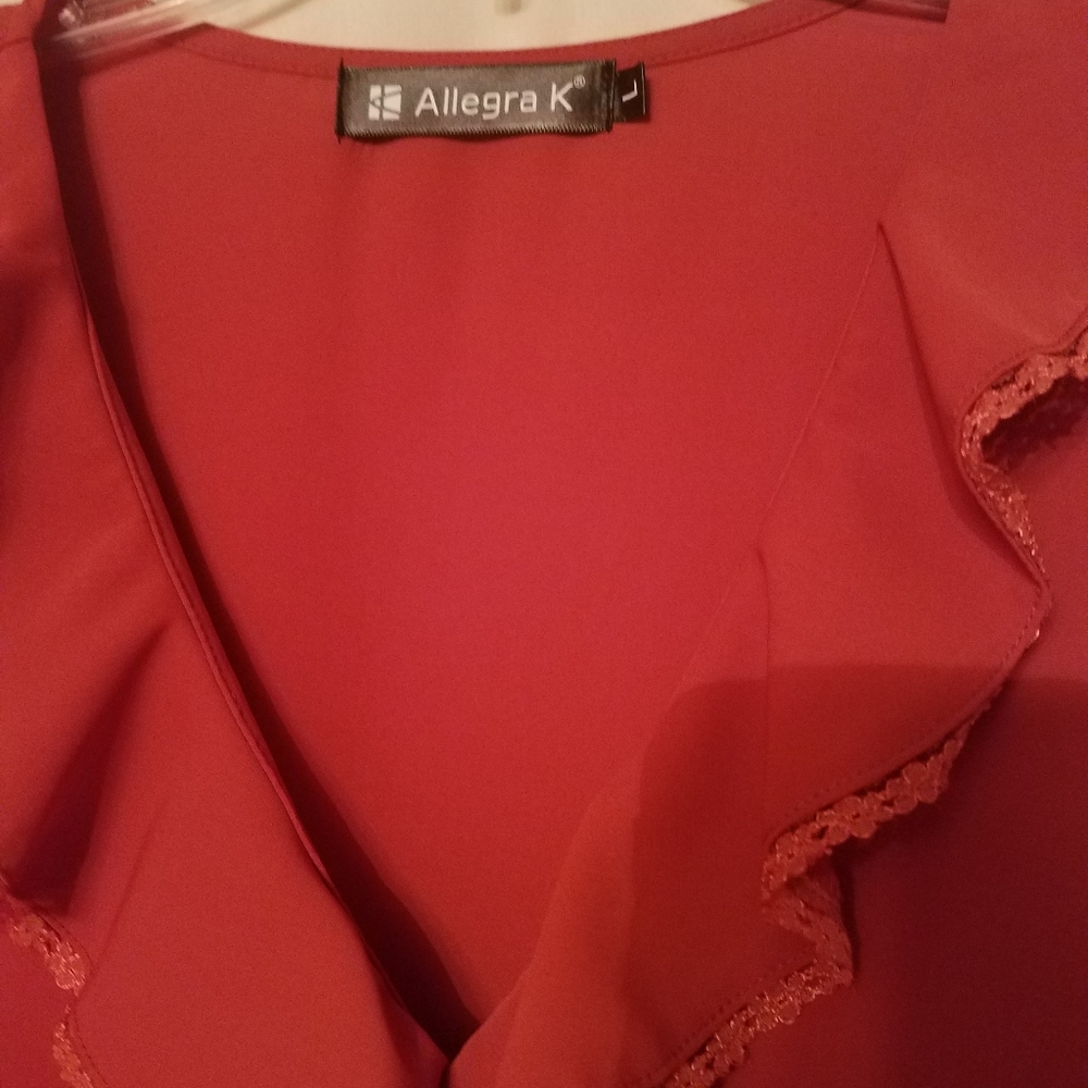 Rust Color Blouse - Picture 3 of 3